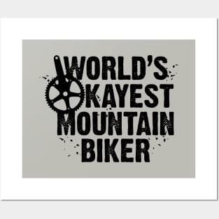 World's Okayest Mountain Biker Posters and Art